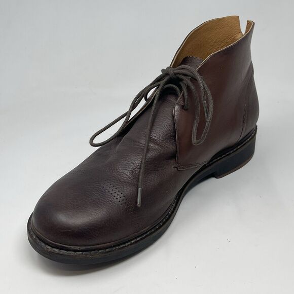 Olukai Pahoa Chukka Boots Mens 10 Brown Leather Lace Up Ankle Casual NO INSOLES main image 9